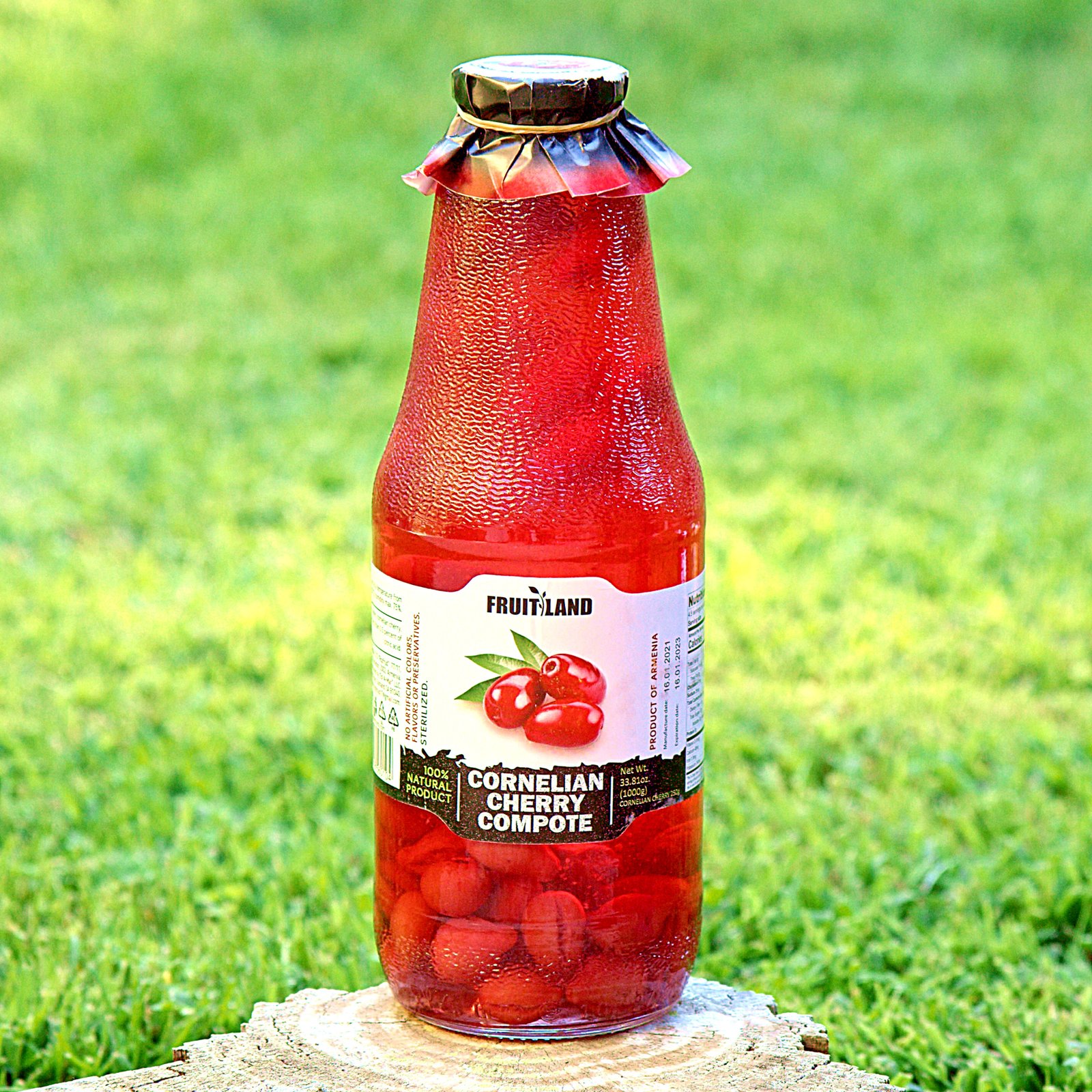 Fruitland cornelian cherry compote, 1 litre