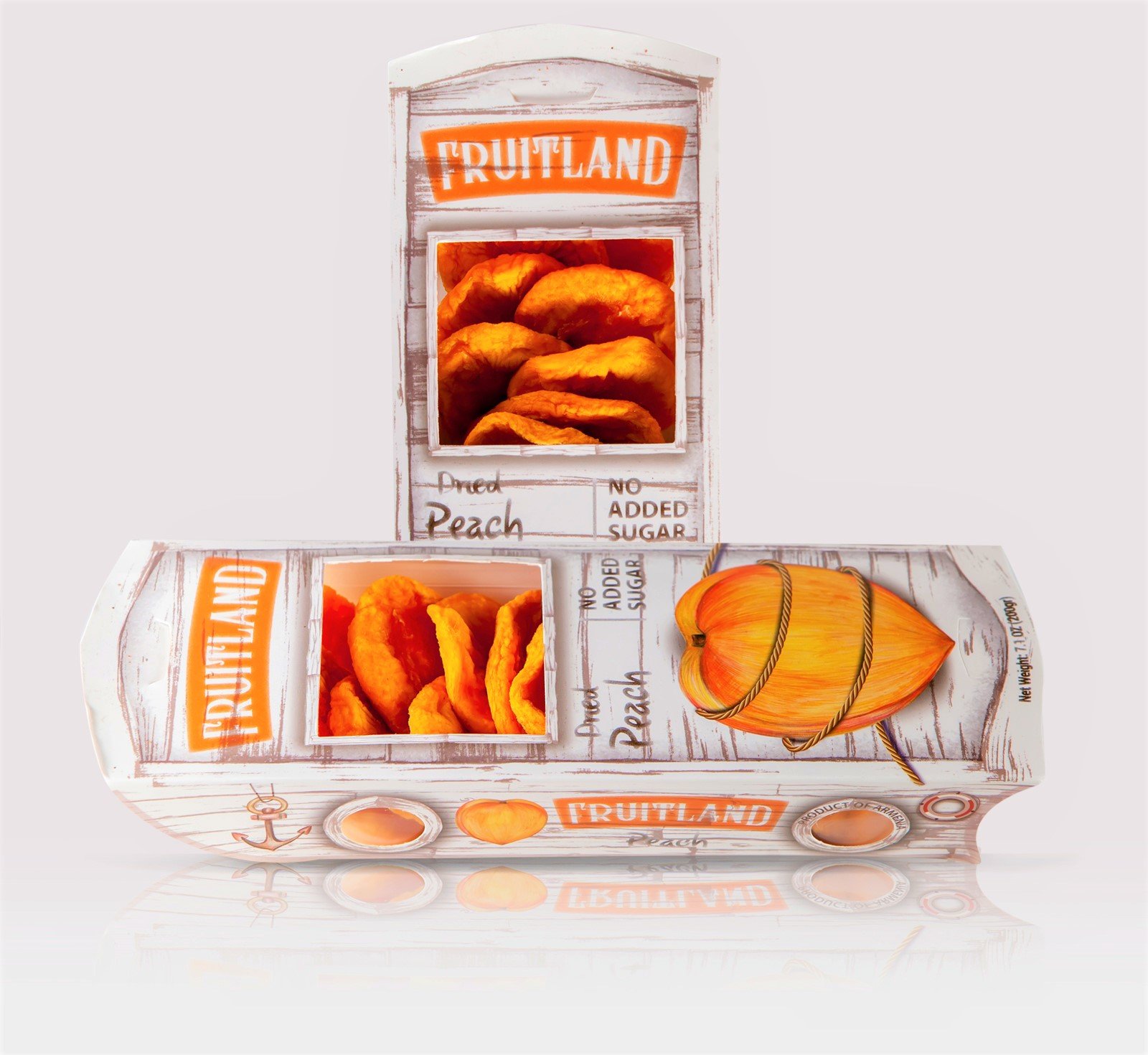 Fruitland dried peach, no added sugar