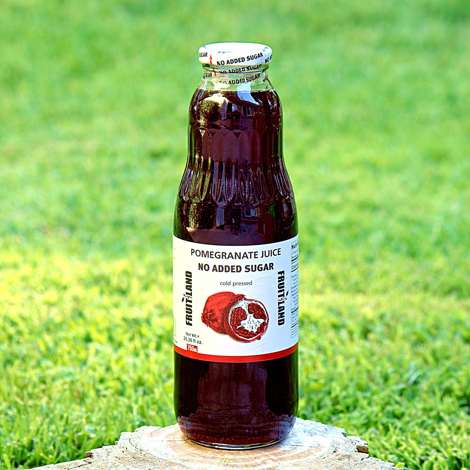 Fruitland cold-pressed pomegranate juice, 750 millilitres