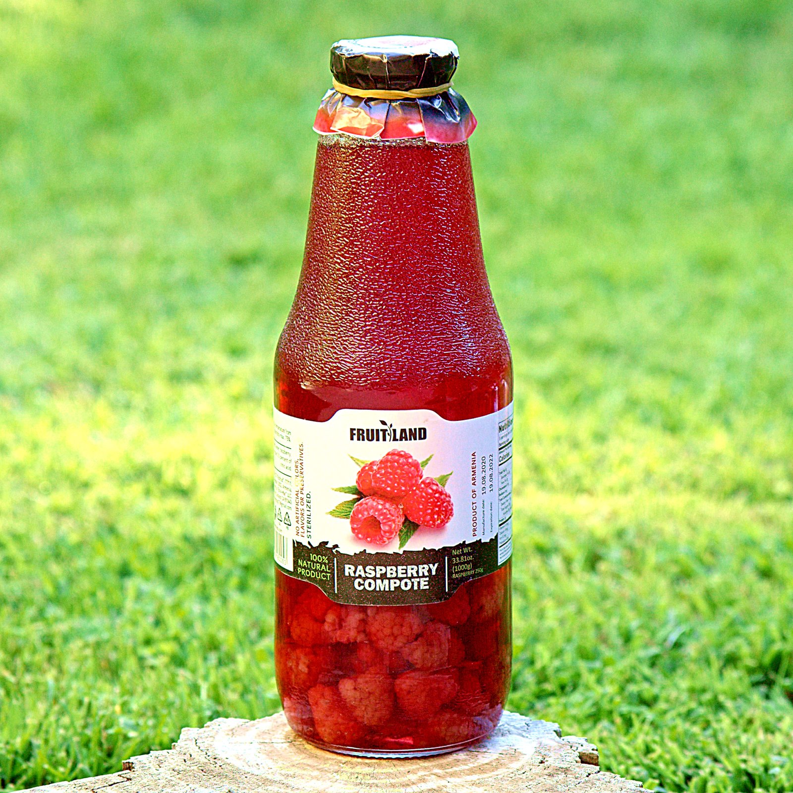 Fruitland raspberry compote, 1 litre