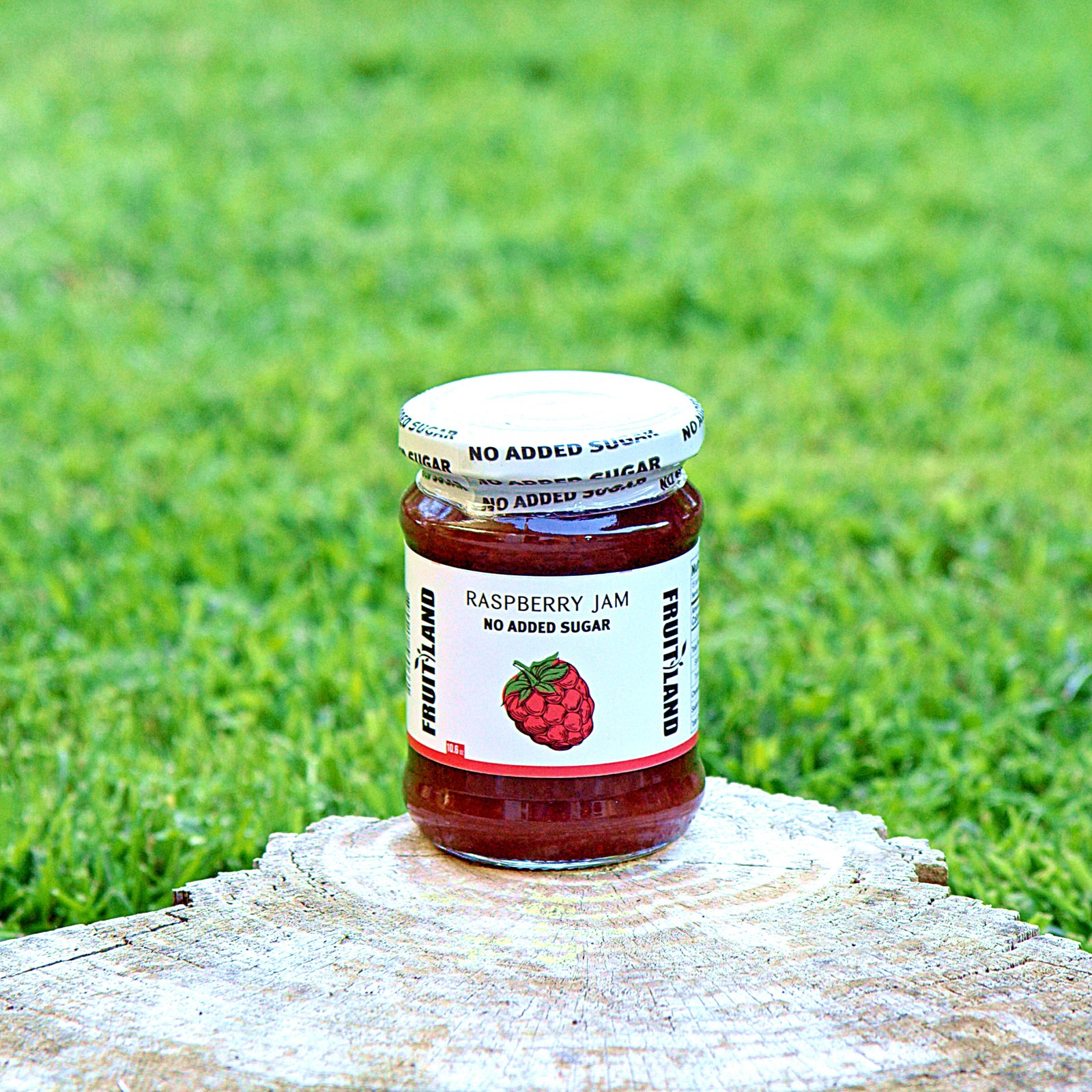 Fruitland raspberry jam, no added sugar