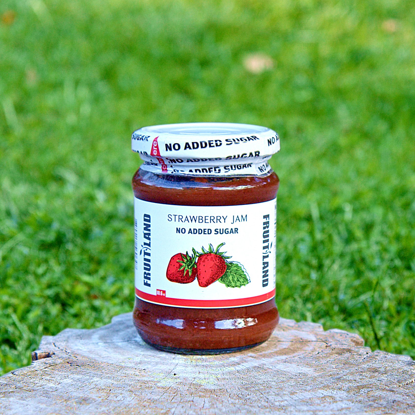 Fruitland strawberry jam, no added sugar